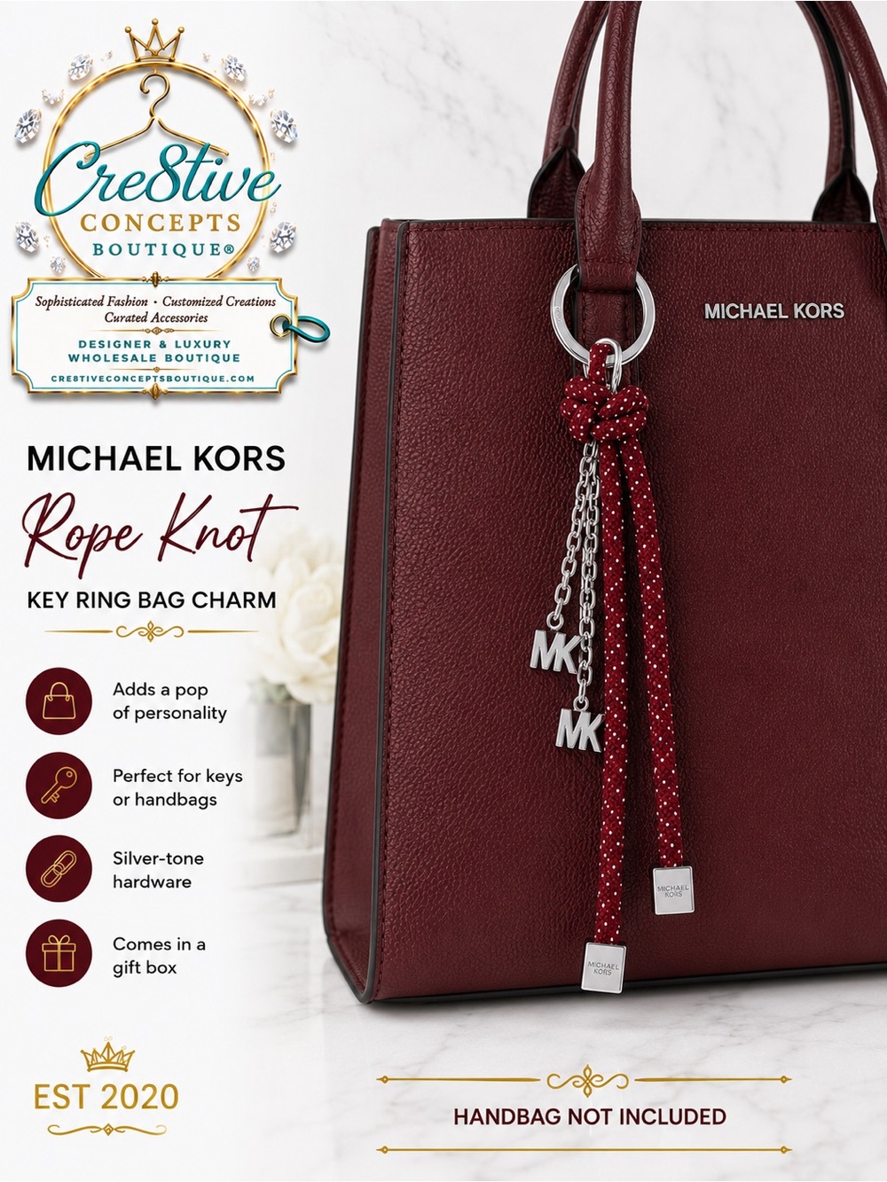 Michael Kors, Rope Knot Key Ring/Bag